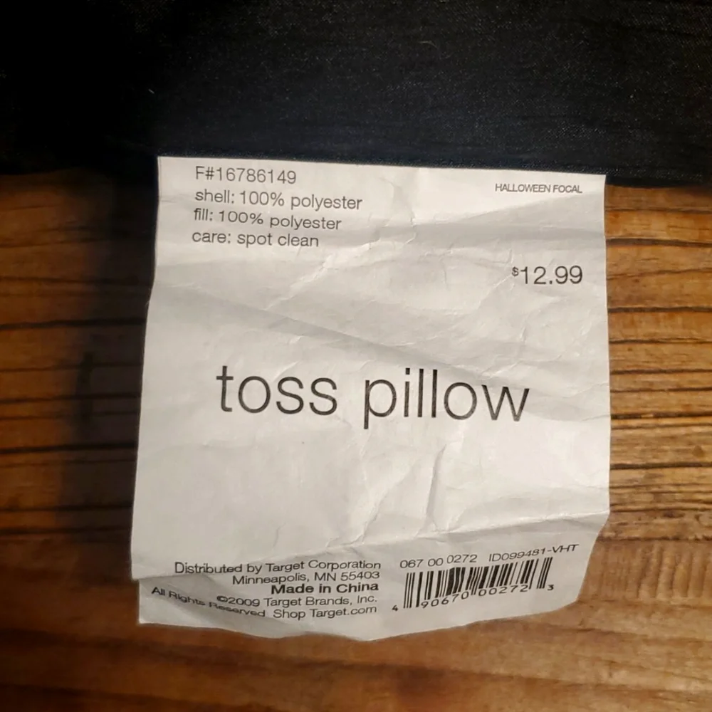 Target Halloween focal skull toss pillow decor